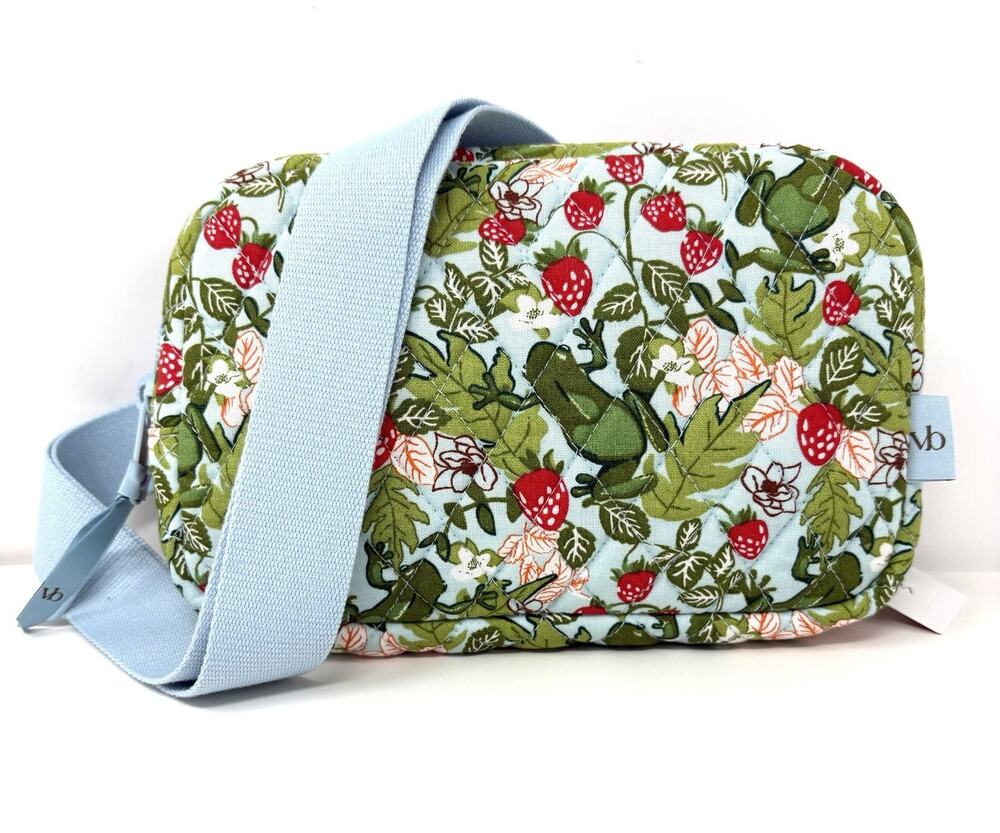 Vera Bradley Frogberry Large Cube Belt Bag Fanny Pack Xbody EXACT Frogs Berries